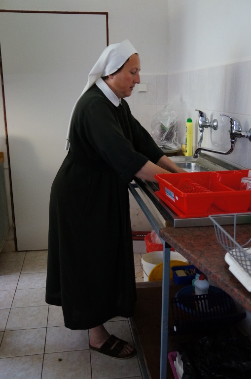 Sestra Kateřina pracovala na začátku v kuchyni sama